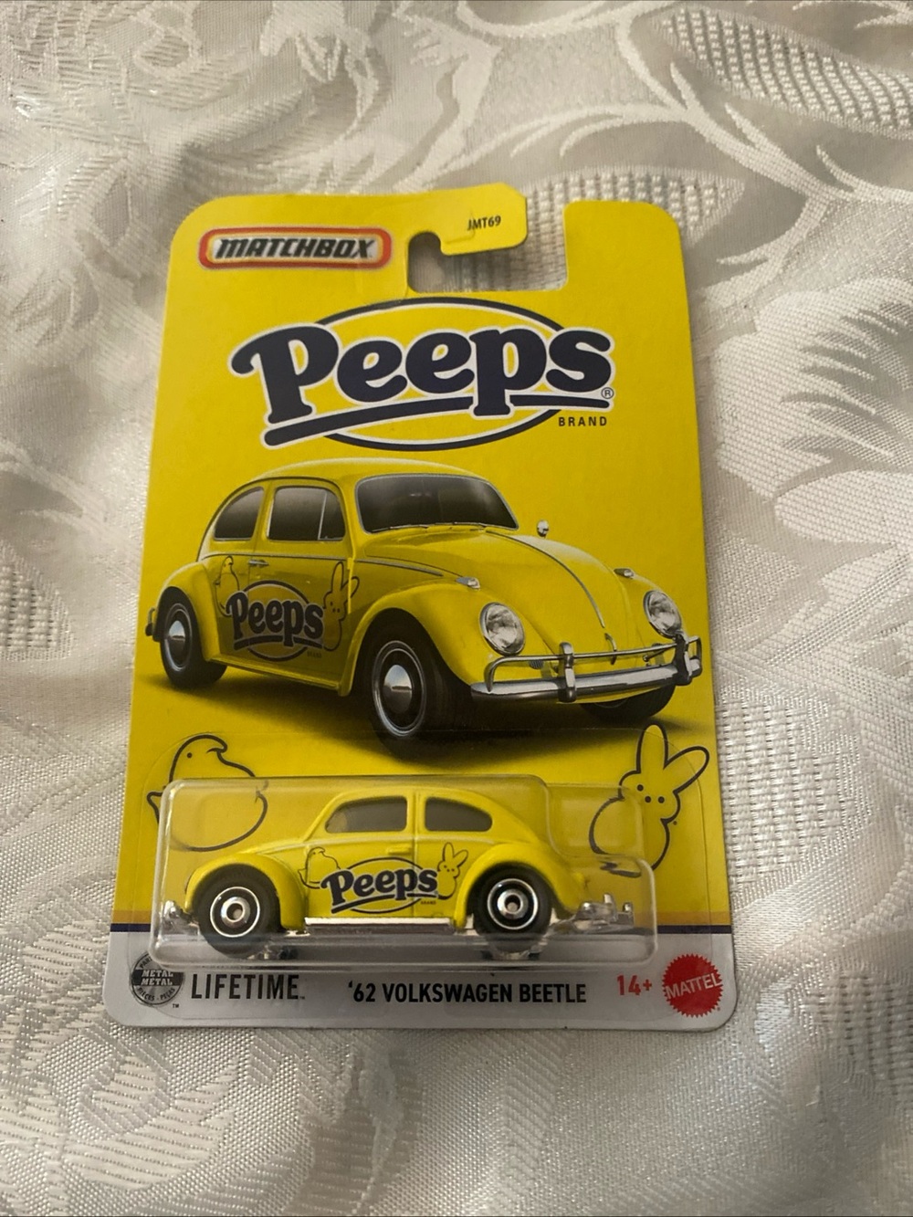Matchbox Peeps Diecast Car Yellow 1962 ‘62 Volkswagen Beetle Bug New NIP